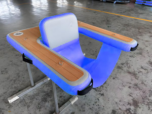 Divano Gonfiabile a Goccia d'Acqua Blu, Sedia DWF, Galleggianti per Piscina, Lettino Gonfiabile per Lago e Fiume - Product Image 3