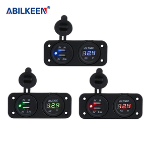 Vôn Kế Tự Động Chạy Điện Cho Thuyền Ô Tô Điện Thoại Di Động 3.1A Ổ Cắm Kép 2 Bộ Sạc USB Với Bảng Điều Khiển 2 Cổng Cho Hàng Hải - Product Image 6