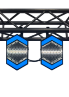 Mini projecteurs de scène rétro IP20 32x1,5W lumière du jour 150W LED RGBWA Ambre >4000lm DMX512 pour bars, soirées, DJ, discothèques et événements