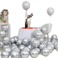 Ballons en latex et feuille d'aluminium ronds de 10 pouces, couleur unie, pour décoration de mariages romantiques et fêtes, fournisseur de décorations de festivals en gros