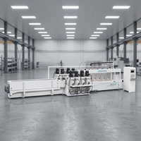 Machine de fraisage CNC à huit axes double face horizontale automatique haute efficacité pour la sculpture de meubles en bois massif et le ponçage