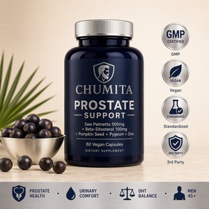 Cápsulas de Apoyo para la Próstata OEM con Saw Palmetto, Pygeum, Beta Sitosterol, Zinc, para la Salud Masculina, BPH, Veganas, Venta al por Mayor, Marca Privada - Product Image 1