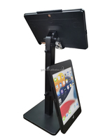 Tablet dual security kios POS berdiri dukungan dengan penguncian pemegang untuk Samsung Galaxy Tab A9 +/ S8/S9 11/10.9/8.7/10.5 inci