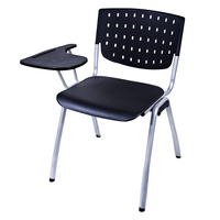 Chaise d'école en plastique moderne, durable et confortable avec logo personnalisé, table d'écriture ergonomique, chaise de haute qualité à hauteur ajustable pour la vente en gros