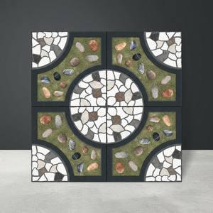 Carreaux de parking en porcelaine émaillée numérique gaufrés 40x40cm 9mm 12mm, finition rustique mate antidérapante pour extérieur - Product Image 5