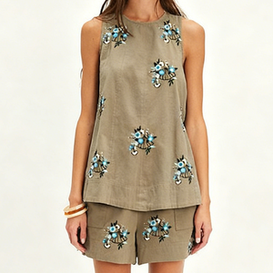 डिजाइनर डुपटा वयस्कों के साथ महिलाओं के विशेष धारीदार सूती नाइट गाउन सेट, भारतीय पैकistनी कपड़े गर्मियों में जल्दी सूखी - Product Image 1