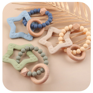 Nouveaux produits <span class=keywords><strong>pour</strong></span> bébé Cartoon Stars Tooth Gum <span class=keywords><strong>Jouet</strong></span> de dentition en silicone <span class=keywords><strong>pour</strong></span> bébé - Product Image 3