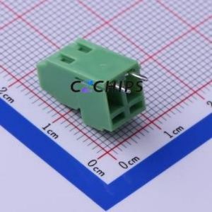 KF128H-3.81-2P <b>Screw</b> Terminal <b>Block</b> Through hole Component (THT),P=3.81mm Connector 1x2P 3.81mm Green Through Hole - Product Image 2