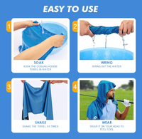 Serviette rafraîchissante douce et respirante pour le sport, protection solaire instantanée pour le cou et le visage – Offre spéciale