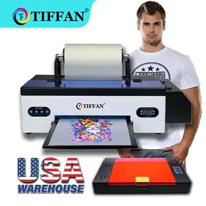 Petit A3 A4 L1800 R1390 Blanc Toner Rouleau Transfert Pet Film Tissu Tissu DTF Imprimante Direct au Film T-Shirts Machine D'impression