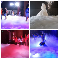 Machine à brouillard bas 3500W pour scène de fête et festival, machine à fumée de glace sèche pour mariage et DJ avec support – Prix usine