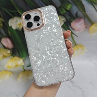 Étui de téléphone portable à motif coquille noire pour iPhone 6 7 11 12 13 14 15 16 17 Pro Max Air, pochettes de téléphone pour Samsung A04E S25 S22