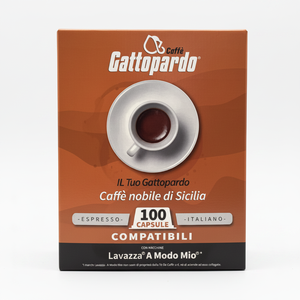 Capsule di Caffè Gattopardo 100 Dakar Compatibili MODO MIO, Monouso in Alluminio, Metallo, Plastica e Ceramica, 0,11g/Capsula - Product Image 2