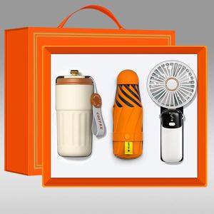 Promotional Graduation Christmas Wedding Souvenirs Gift Set with Silk Screen Printed Mug <b>Umbrella</b> <b>Foldable</b> Fan Event Souvenirs - Product Image 3