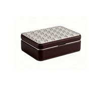 Étui de rangement multifonctionnel pour bijoux, en cuir rectangulaire, avec fermeture éclair, étui de protection pour bijoux T.Wing-PAK JB-4714