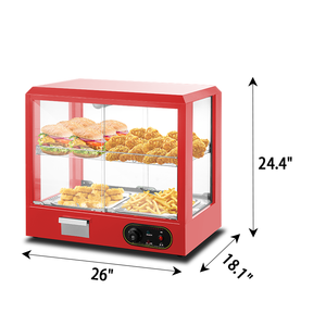 Vitrines Chauffantes Professionnelles pour Aliments avec Tube Chauffant pour Hôtels et Restaurants - Product Image 6
