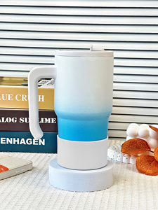Tasse de voyage sous vide à double paroi en acier inoxydable dégradé de 20 oz avec poignée de gobelet Thermos thermique pour le café et l'eau potable - Product Image 4