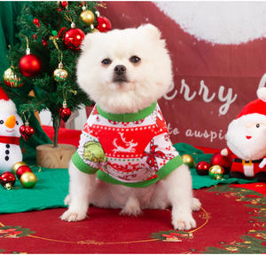 <span class=keywords><strong>Prix</strong></span> usine Noël Chien Vêtements Nouveau Designer XS-L Taille Chien Chandails Polyester En Gros Stock Vacances Vêtements - Product Image 3