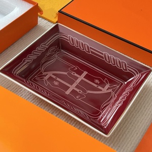 Modern Japandi Ceramic Square Desktop <b>Ashtray</b> with High Temperature Resistance for Hotels - Product Image 2