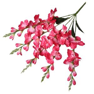 Bouquet de gladiolus en soie artificielle, <span class=keywords><strong>fleur</strong></span> artificielle, orchidée à cinq branches, <span class=keywords><strong>d</strong></span>écoration de salon, mariage, hôtel, transfrontalier - Product Image 5