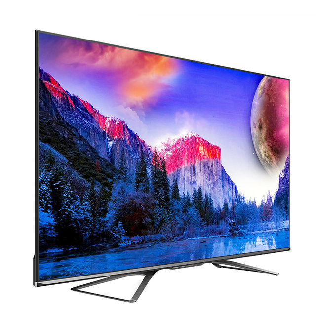65 Inch 4K ULED Smart Android TV with LED Backlit Black Cabinet USB Interface HD Definition-43 50 55 75 Inch Variants for Hotels