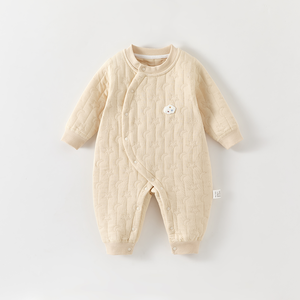 Mono de bebé cálido de algodón grueso sin costuras para otoño e <span class=keywords><strong>invierno</strong></span>, <span class=keywords><strong>ropa</strong></span> al por mayor para gatear de niños y niñas - Product Image 2