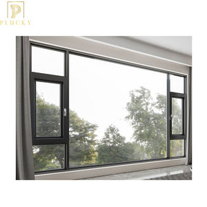 <span class=keywords><strong>Puente</strong></span> roto <span class=keywords><strong>Rotura</strong></span> térmica Ventana <span class=keywords><strong>de</strong></span> aluminio abatible <span class=keywords><strong>de</strong></span> vidrio templado Doble - Product Image 6