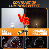 Ampoules LED JIACHI Super Lumineuses 2835 T5 0.5W DC12V pour Tableau de Bord Automobile, Lampes d'Indication de Panneau d'Instruments, Feux d'Avertissement de Voiture