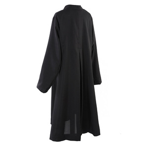 Túnica de Graduación para Adultos, Tejida, de una Sola Capa, Atuendo Académico, Túnica Religiosa para Pastor de Iglesia, Unisex, de Poliéster, con Botones - Product Image 3