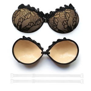 Novia de <span class=keywords><strong>pecho</strong></span> pequeño, encaje Sexy, copa de Palma gruesa, pegatina en el <span class=keywords><strong>pecho</strong></span>, sin anillo de acero, sujetador de reunión Invisible, punto al por mayor - Product Image 6