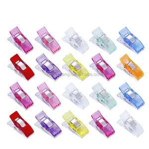 May Nhựa Clips Quilting Crafting Đan Móc An Toàn Clips Các Loại Màu Sắc Binding Clips Paper20 Cái