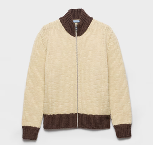 Suéter Feminino de Tricô com Zíper Frontal Personalizado OEM ODM Marca Própria Ajuste Relaxado com Detalhes Contrastantes Logotipo Personalizado para Marcas de Roupas - Product Image 2