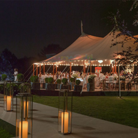 Tente de réception extérieure pour 500 personnes, en aluminium, robuste, de qualité commerciale, grande tente de jardin de luxe, blanche, pour événements et fêtes