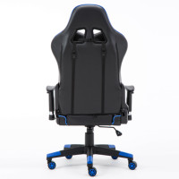 Silla de Computadora Estilo Racing con Reposabrazos 2D, Altura Ajustable y Soporte Lumbar, Silla de Juego Reclinable con Soporte