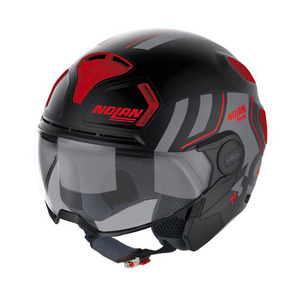 Casco Moto Nolan N30 4 T Jet Nero Rosso XL in Policarbonato - Product Image 1