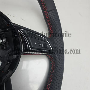 Volant en cuir perforé pratique en promotion pour modèles Audi A3 A4 A4L A5 A7L A8 Q5 Q7 B9 A6 R8 TT - Nouveau produit - Product Image 6