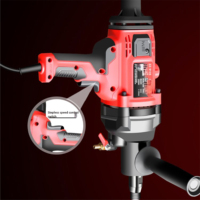Perceuse à main sans eau 1800W, 0-2100 tr/min, pour le perçage de briques, murs en béton, carottage diamanté ZZ 9110