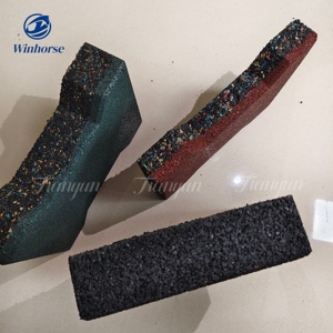 Briques de revêtement de sol <span class=keywords><strong>en</strong></span> caoutchouc durable <span class=keywords><strong>en</strong></span> os de chien <span class=keywords><strong>pour</strong></span> écuries de <span class=keywords><strong>chevaux</strong></span> allées allées tapis de décrochage caoutchouc antidérapant - Product Image 5