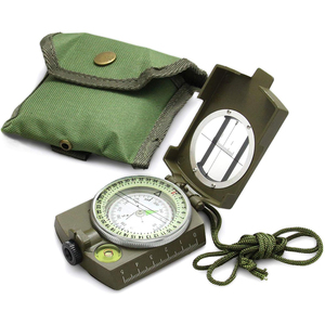 Olive Drab Accurate Waterproof Hand Held Lensatic <strong>Compass</strong> with Pouch for Hiking Camping <strong>Navigation</strong> Survival Orienteering - Product Image 6