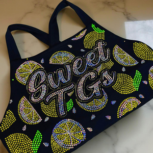 Uniforme de Cheerleading Personalizado de Fábrica com Design de Strass Brilhante, Transferência de Strass Personalizada, Transferências Térmicas de Strass - Product Image 4