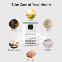 Mini plug-in personnel moderne ménage intelligent meilleur purificateur d'air hepa 13 avec filtre à charbon actif hepa filtre à air