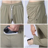 Haute qualité Fitness hommes pantalons de survêtement Polyester tissé survêtement hommes séchage rapide pantalons de gymnastique