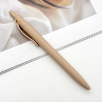 Stylo bille à pression en plastique avec colle en spray, 1,0 mm, couleur macaron, nouveauté bonbon, cadeau d'hôtel, modèle FQ201, logo personnalisé, en stock