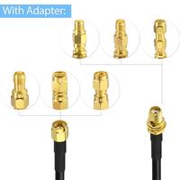 Câble Coaxial SUPERBAT SMA mâle vers SMA femelle RF 10 pieds + 5 pièces Kit d'adaptateur Coaxial RF + adaptateurs