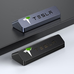 Diffuseur d'air frais de luxe pour voiture <span class=keywords><strong>Tesla</strong></span>, éclairage ambiant, capteur de <span class=keywords><strong>vibration</strong></span>, support d'aromathérapie en alliage d'aluminium pour Model 3/Y/S/X - Product Image 4