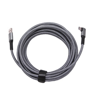 Cable <span class=keywords><strong>de</strong></span> carga <span class=keywords><strong>de</strong></span> nailon trenzado para PC, accesorios para <span class=keywords><strong>juegos</strong></span> <span class=keywords><strong>de</strong></span> <span class=keywords><strong>realidad</strong></span> <span class=keywords><strong>Virtual</strong></span> <span class=keywords><strong>Oculus</strong></span> Quest 2, color gris - Product Image 2