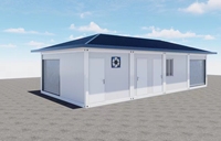 Conteneur préfabriqué industriel en acier de Chine, démontable, 20 pieds, moderne, pour extérieur, maison, garage, abri, léger, durable, sûr, garantie 5 ans