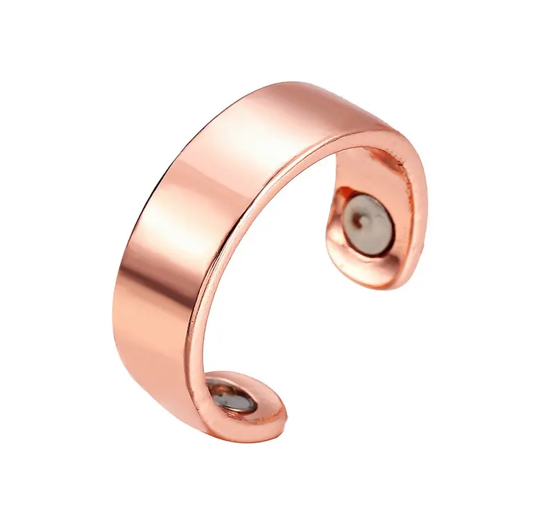 Health Hot Deals Magnetic Lymphatic Drainage Therapeutic Magnetic Ring Rose Gold Four Magnets Health Ring for Women Men