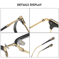 Monture en titane 80901 de bonne qualité, lunettes optiques rondes en titane, montures de lunettes pour un usage quotidien pour hommes et femmes