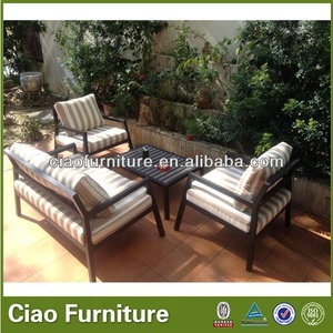 Sofá de Jardín con Estructura de Aluminio Lavable, Sofá Seccional Impermeable para Exteriores, Sofá Pequeño para Patio Trasero, Sofá para Hotel, Venta al por Mayor, Sofá para <span class=keywords><strong>Terraza</strong></span> de Villa - Product Image 3